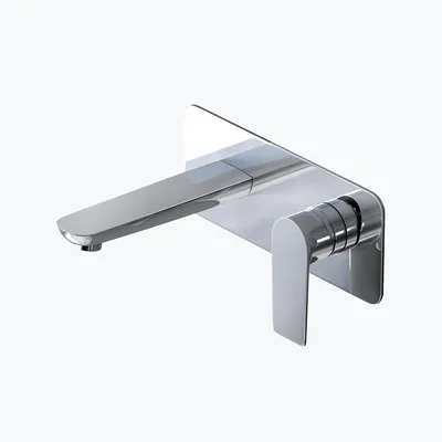 Produktbild von Mai & Mai Armatur Wandarmatur in silber edel verchromt Waschbeckenarmatur inkl. Einbaukörper WA118