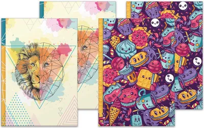 Produktbild von Notizbuch Fresh Colours sortiert - A4 Hardcover 96 Blatt blanko.