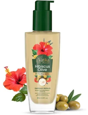 Obrázek produktu pro Vatika Naturals Rituals Olivový olej na vlasy s ibiškem 100 ml