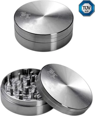Image de Grinder en acier inoxydable en 2 parties, 59 mm, Black Leaf