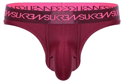 Image de SUKREW - Sous-vêtement String Hommes - Classic Thong Claret - 1x Taille XL