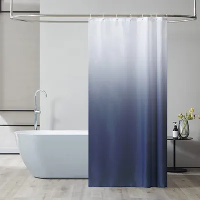Immagine prodotto di Tenda da doccia tessile antimuffa impermeabile lavabile 120x200cm Bianco Verde