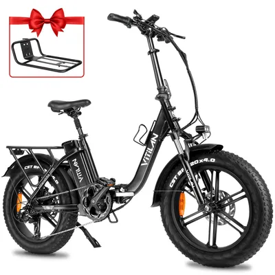 Image de 20 pouces 80Nm Vélo électrique E-BIKE amovible Samsung 48 V/20 Ah Batterie City Pendler Pliable EBike 28MPH Shimano 7-vitesse double suspension aluminium