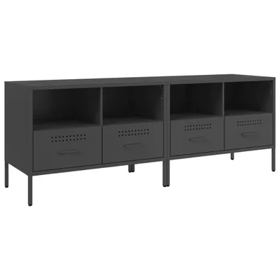 Produktbild von TV-Schränke 2 Stk. Schwarz 68x39x50,5 cm Stahl