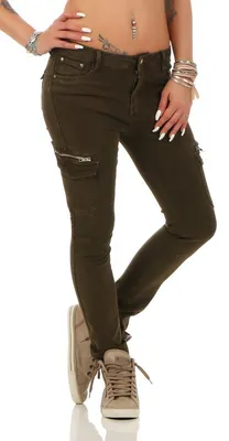 Productafbeelding van Fashion4Young 5778 Dames Jeans, skinny jeans, broek, stretch denim, boyfriend model, skinny fit