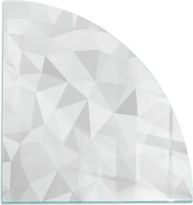 Produktbild von Abstraktes geometrisches Muster – Glasbodenplatte für – Kaminofen – Kaminplatte Glas – Schutzglas – Funkenschutzplatte –Glasbodenplatte Feuerfeste – Hitzeschutzplatte – Bodenschutz aus Glas – 1/4 100x100 cm