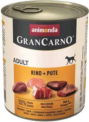 Image de Nourriture pour chiens humide animonda Gran Carno Adult bœuf & dinde 800 g