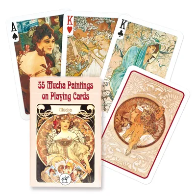 Image de Cartes à jouer Piatnik Mucha - Jeu simple