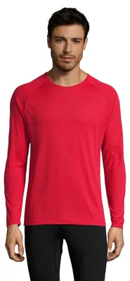 Immagine prodotto di SOLS - Maglietta da uomo - Sport a maniche lunghe LT1549 (XL) (rosso)