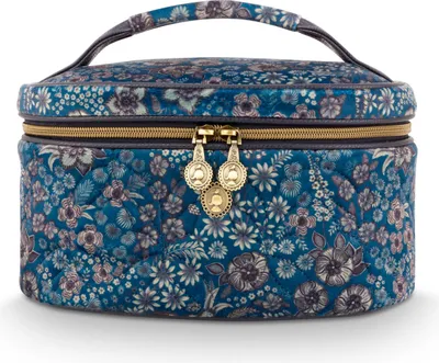 Produktbild von Pip Studio Cleo Beauty Case Quilted Daisy Dreams Farbe Blue 26x16x16cm