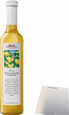 Produktbild von Darbo Fruchtsirup Sizilianische Zitrone (0,5l Flasche) + usy Block