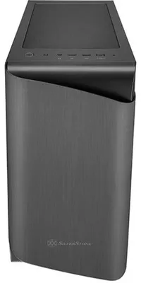 Produktbild von Silverstone SETA A1, Midi Tower, PC, Schwarz, Titan, ATX, micro ATX, Mini-ITX, Aluminium, Stahl, Gehärtetes Glas, 17,5 cm