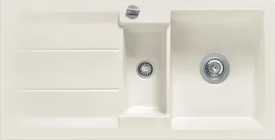 Produktbild von Flächenbündige Spüle GENEA 100 F in JASMIN mit Excenterbedienung / Einbauspüle / Flächenbündig
