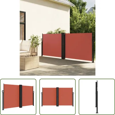 Image de The Living Store Store latéral extensible rouge terracotta 140x1200 cm