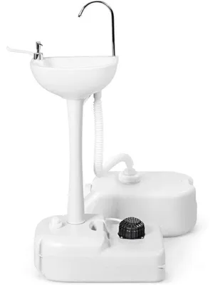 Obrázek produktu pro Přenosné umyvadlo na kolečkách B08QMQD72H, 17 l, bílé