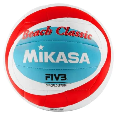 Produktbild von Mikasa - "Beach Classic" Volleyball PP7741 (5) (Weiß/Rot/Blau)