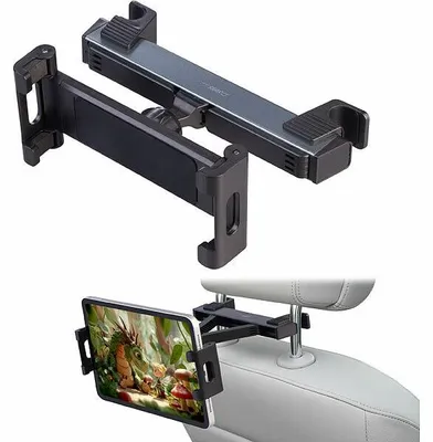 Image de Support universel pour tablette et smartphone sur appuie-tête
