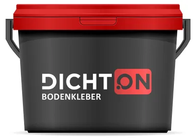Produktbild von Bodenkleber 5kg für Teppich, PVC, Linoleum, Vinylboden kleben, Parkett Kleber, Universalkleber lösemittelfrei - DICHTON D.80W