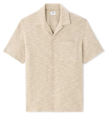 Produktbild von Celio Herren Kurzarmhemd Naprio aus Baumwoll-Polyester-Mischung XL Beige