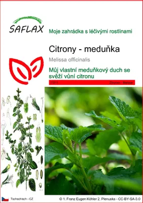 Obrázek produktu pro SAFLAX - Citrony - meduňka - Melissa officinalis - 150 Semena