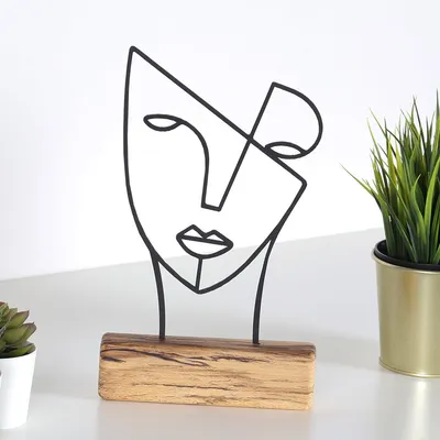 Produktbild von Evila Originals, M-034, Dekofiguren, Schwarz, Metall, 17 x 30 x 3,5 cm