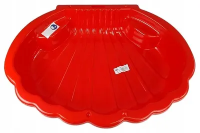 Produktbild von Sandkasten Kunststoff rot LEAN Toys 110x75x25 cm