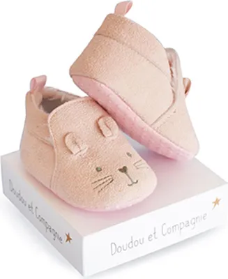 Produktbild von Doudou Geschenkset - Erstes Schühchen-Set 0-6 Monate rosa