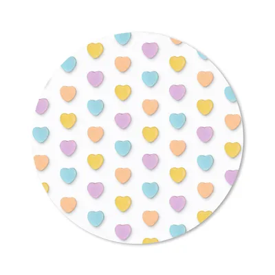 Produktbild von MuchoWow® Mauspad Mousepad Pastell - Muster - Herz 30x30 cm - Mousepads - Maus Mat - Pad - Mausunterlage - Tischunterlage - Schreibtischmatten
