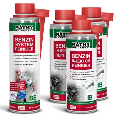 Produktbild von MATHY Benzin-Injektor-Kur - Benzin-Additiv Set für Einspritzsystem & Injektoren