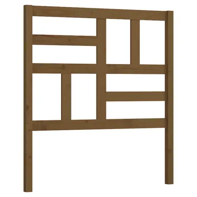 Zdjęcie produktu dla Wezgłowie Łóżka, Miodowy Brąz 106X4X104 Cm, Lite Drewno Sosnowe Lumarko!