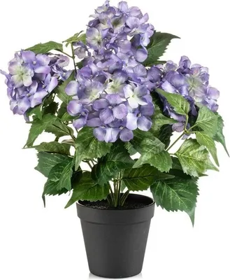 Produktbild von artplants.de Kunstblume Hortensie DORJA im Dekotopf, lila, 40cm - Künstliche Hydrangea