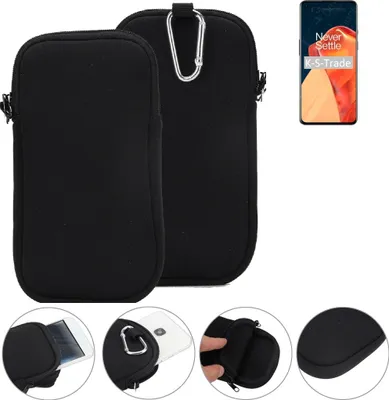 Produktbild von K-S-Trade Neopren-Hülle Handyhülle kompatibel mit OnePlus 9 Schutzhülle Neoprenhülle Sleeve Schutz-Hülle Gürtel Tasche Case Holster Handytasche