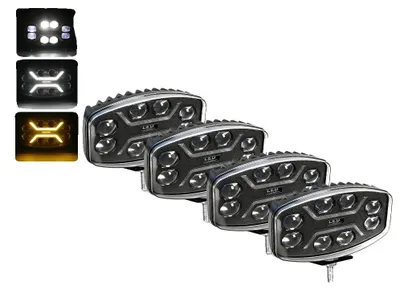 Obrázek produktu pro LED pracovní světlo, vysoký světelný výkon, vodotěsné (IP68), 4 kusy, 120 W, s denním svícením