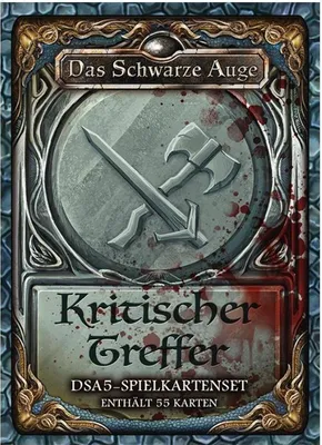 Produktbild von Ulisses Spiele DSA5 Spielkartenset Kritische Treffer, Kartenspiel, Rollenspiele