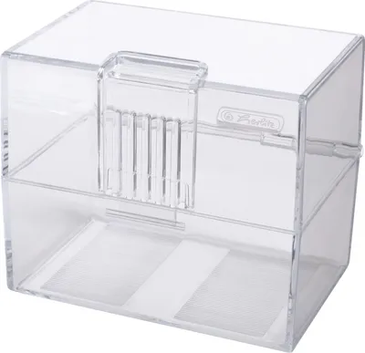 Produktbild von Herlitz Karteikasten A8 leer transparent
