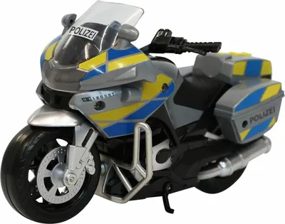 Produktbild von Großhandel GmbH - Ware SZ Polizeimotorrad 18cm, L&S,Freilauf
