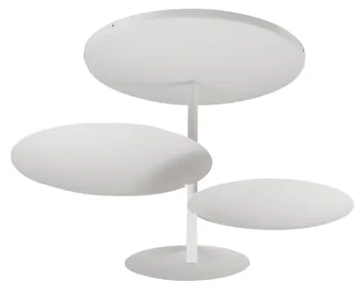 Image de Plafonnier Led Simplon 3 X 15,5 W Intégré, 5 180 Lm, 3 000 K, Dimmable, Coupure De Phase, Cadre Métallique, Ip20, Classe 1 - Blanc
