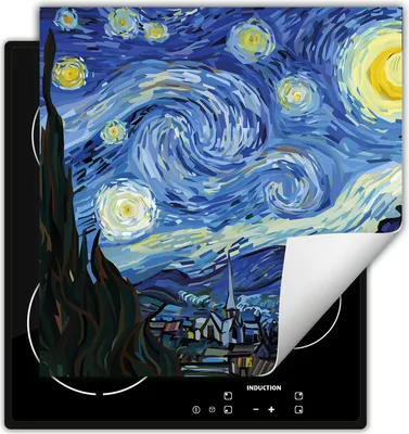 Produktbild von DarHaus Herdabdeckplatte 50x52 cm Anti Rutsch Matte Aufrollbar, blau - Bild