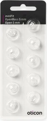Produktbild von Oticon OpenBass Schirmchen miniFit 5 mm offen – 10 Stück