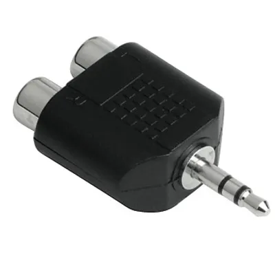 Produktbild von Hama 122376, 3.5 mm, 2 x RCA, Schwarz