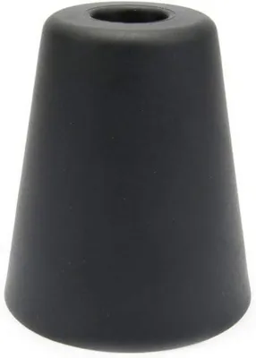 Imagen del producto de Topes para puertas de plástico, 80 mm de altura, diámetro de 70 mm, color antracita, para fijación al suelo