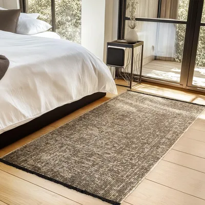 Obrázek produktu pro Homebyhome Bavln?ný Koberec Chenille Pratelný Boho Styl Protiskluzový M?kký Koberec do Obývacího Pokoje a Ložnice, Velikost: 80x150 cm