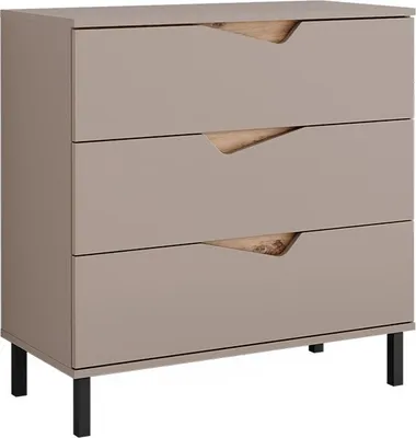 Produktbild von Kommode Vicco Marelle Greige/Artisan 80 x 81.2 cm mit 3 Schubladen, Model 57843