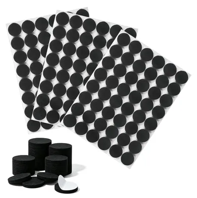 Produktbild von Filzgleiter Möbelgleiter Filzpads - 15 mm - Schwarz - 144 Stück - Selbstklebend