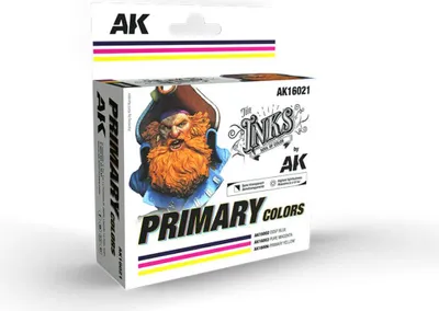Immagine prodotto di AK Interactive Gli inchiostri Colori primari - Set di inchiostri