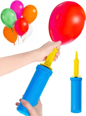 Immagine prodotto di Pompa per palloni - Pompa per palloni da handball - Pompa ad aria - Pompa per gonfiare palloni - Pompa per palloni per matrimoni - Compleanni - Feste - Decorazioni