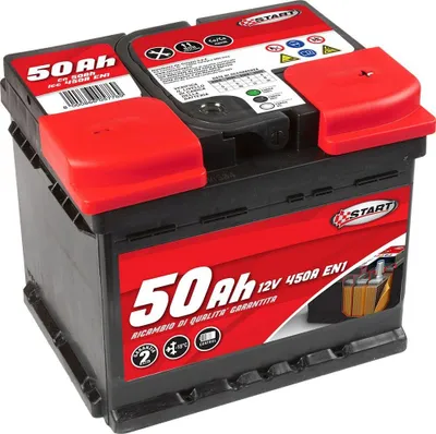 Produktbild von COLZANI 5776, 50 Ah, 12 V, 450 A, Auto, Wartungsfrei, Schwarz