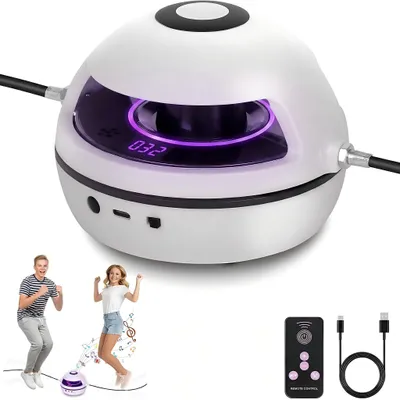 Produktbild von Elektrisches Springseil Smart Rope mit LED Display, Fernbedienung, 1–10 Stufen, Bluetooth Musik, wiederaufladbar USB-C, für Fitness & Familie
