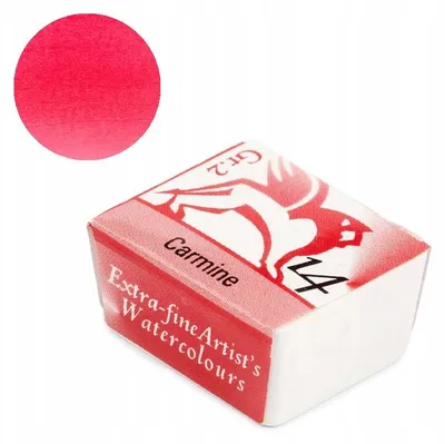 Produktbild von Renesans Aquarellfarbe Karmin 14 Halbpfanne Einzeln