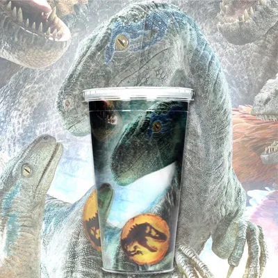 Immagine prodotto di Bicchiere lenticolare Jurassic Park 3D, capacità 50 ml